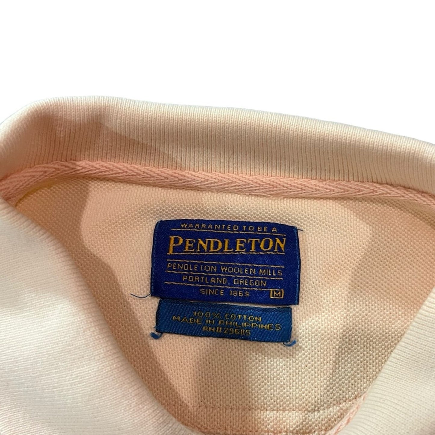 Vintage Men's Pendleton 100% Cotton Polo Size Medium