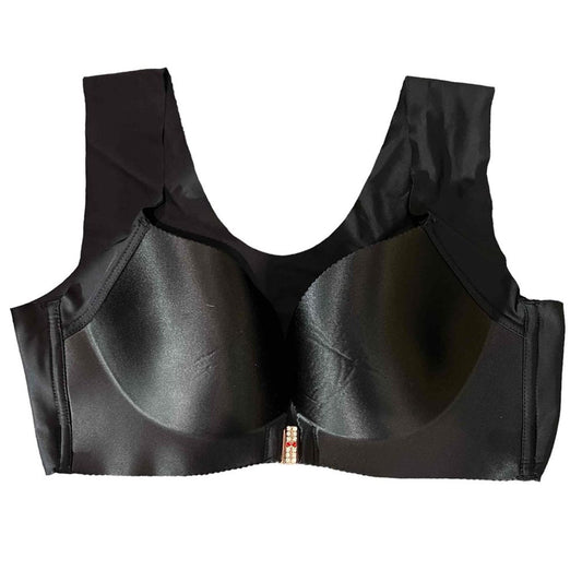 Wireless Wide Strap/front clasp Full Cup Sports Bra Size 40/90 Shockproof Shape