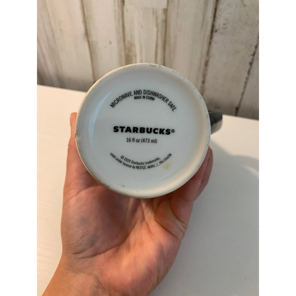 Starbucks Holiday 2020 Tall Mug 16 fl oz White Green
