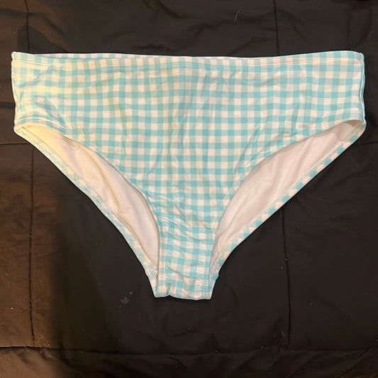 New Stoney Clover Lane Blue and White Swim Suit Bottoms 2X
