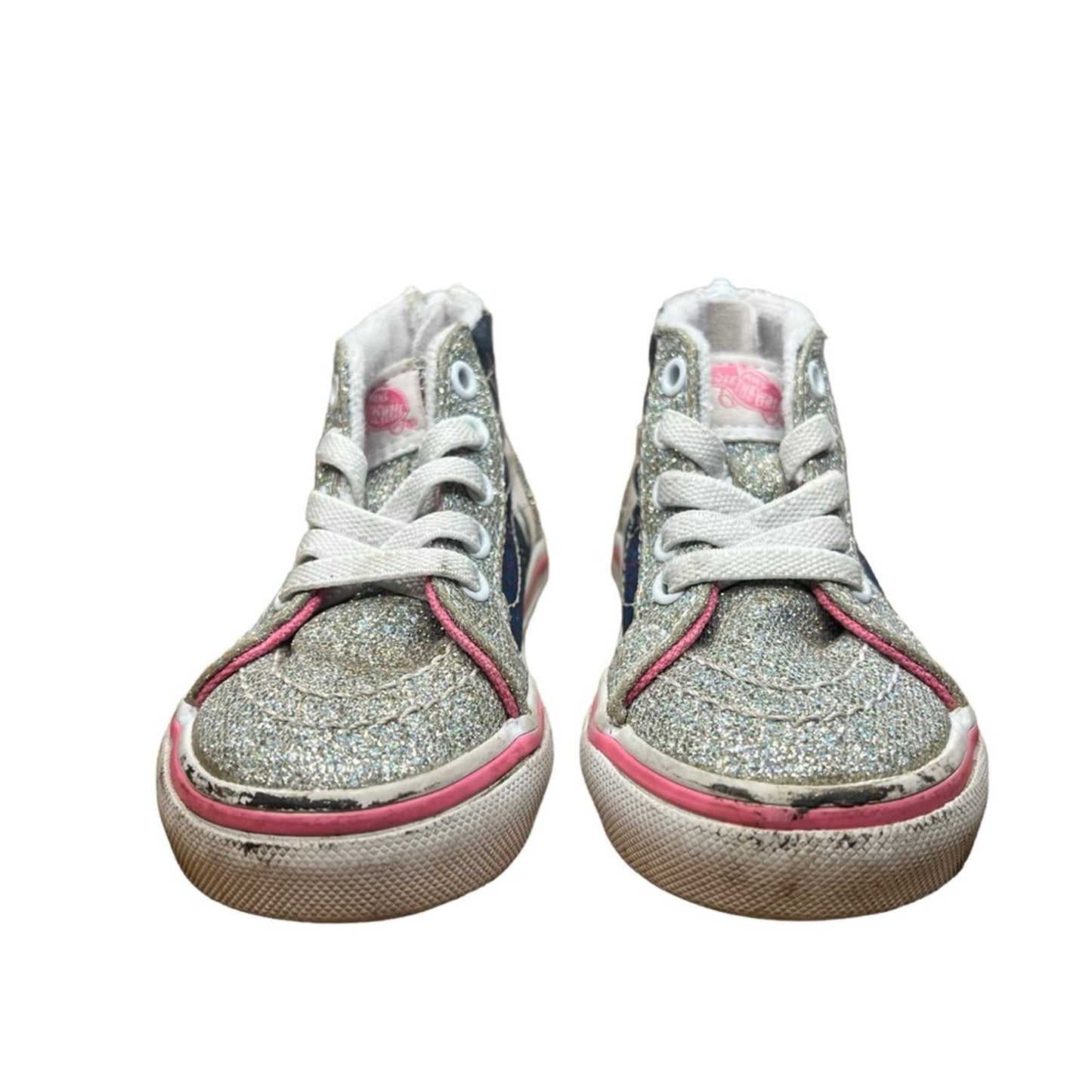 VANS Digi Unicorn Sk8-Hi Zip Glitter Girls Shoes - Toddler 4.0