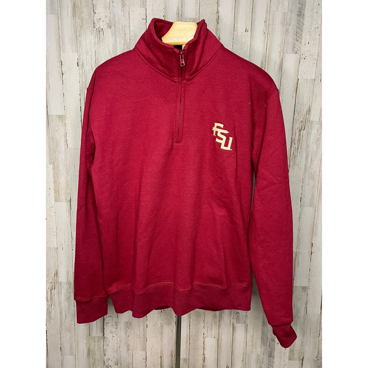 Champion FSU Seminoles Men's Medium Red 1/4 Zip Pullover Jacket