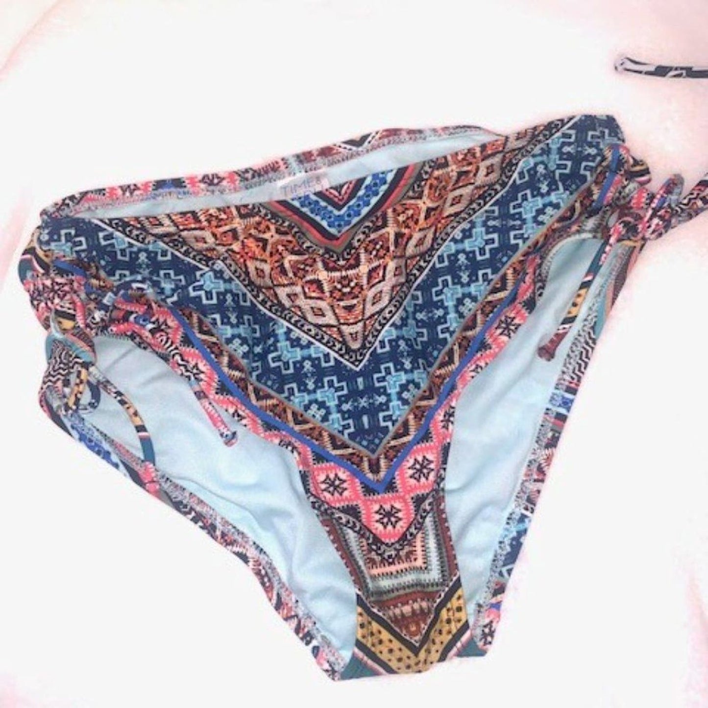 Set 2 multi-color/black and white bikini bottoms S