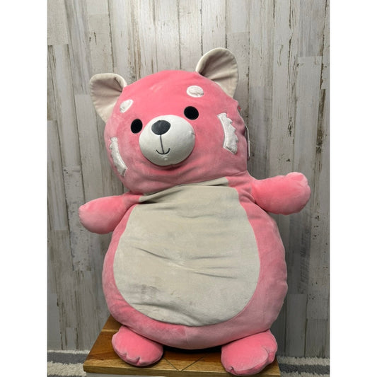 NWT Squishmallows Mischa Pink Red Panda HugMee Jumbo Plush Toy