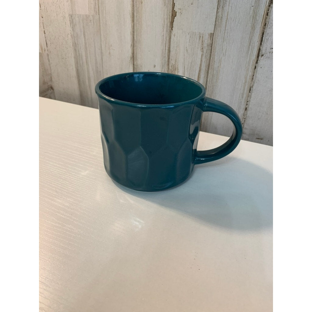 Starbucks Teal Faceted Stacking Coffee Mug 14 fl oz