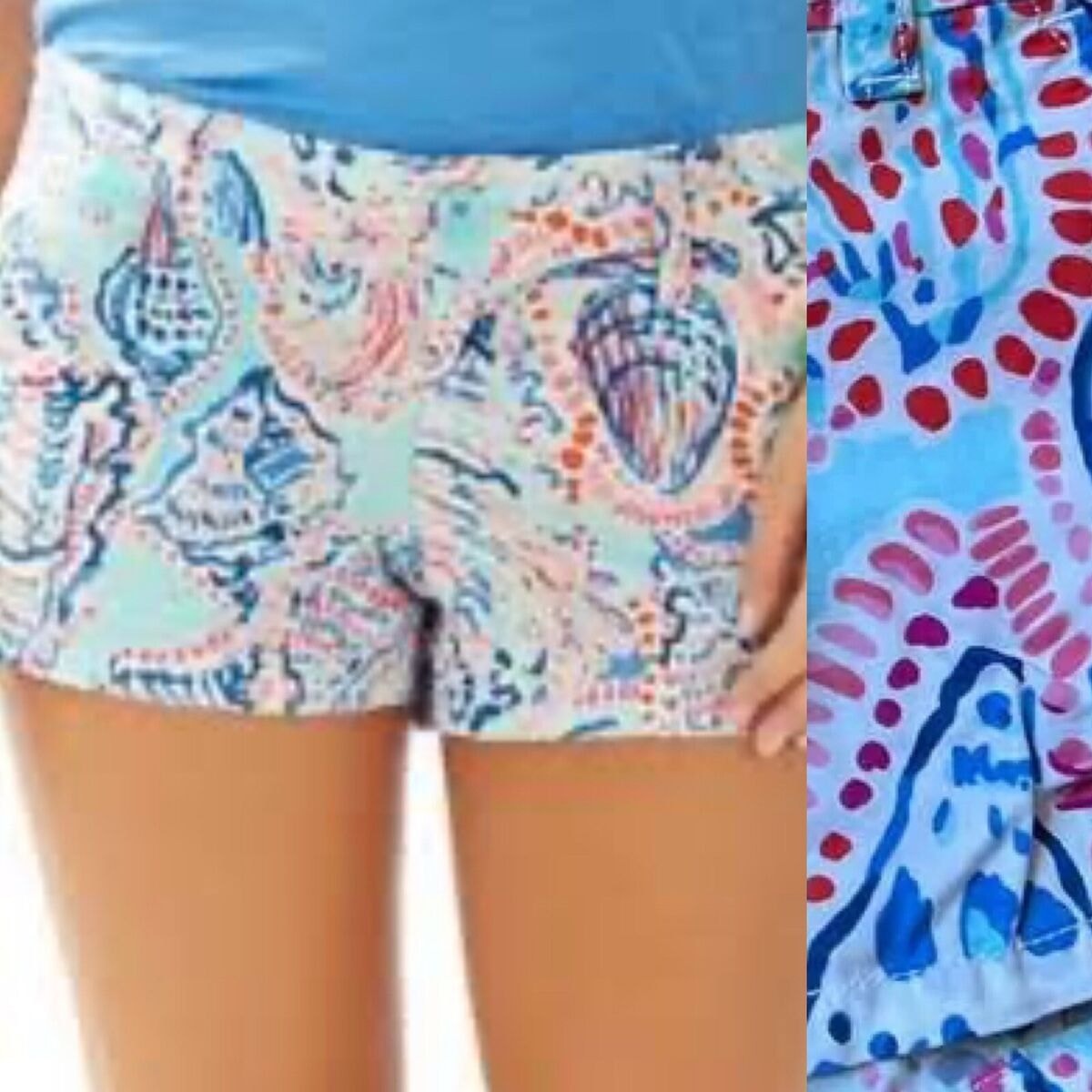 Lilly Pulitzer The Walsh Short Shell Me About It Size 0 Multicolor Summer Casual