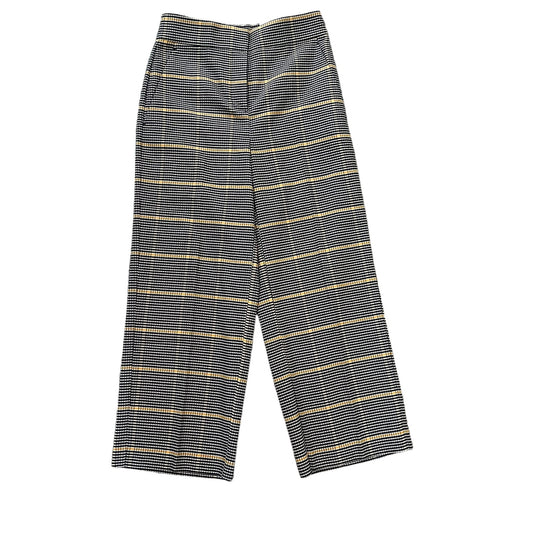 NWT Ann Taylor Women's 00P Plaid High-Rise The Slim Wide Leg Multicolor Pants