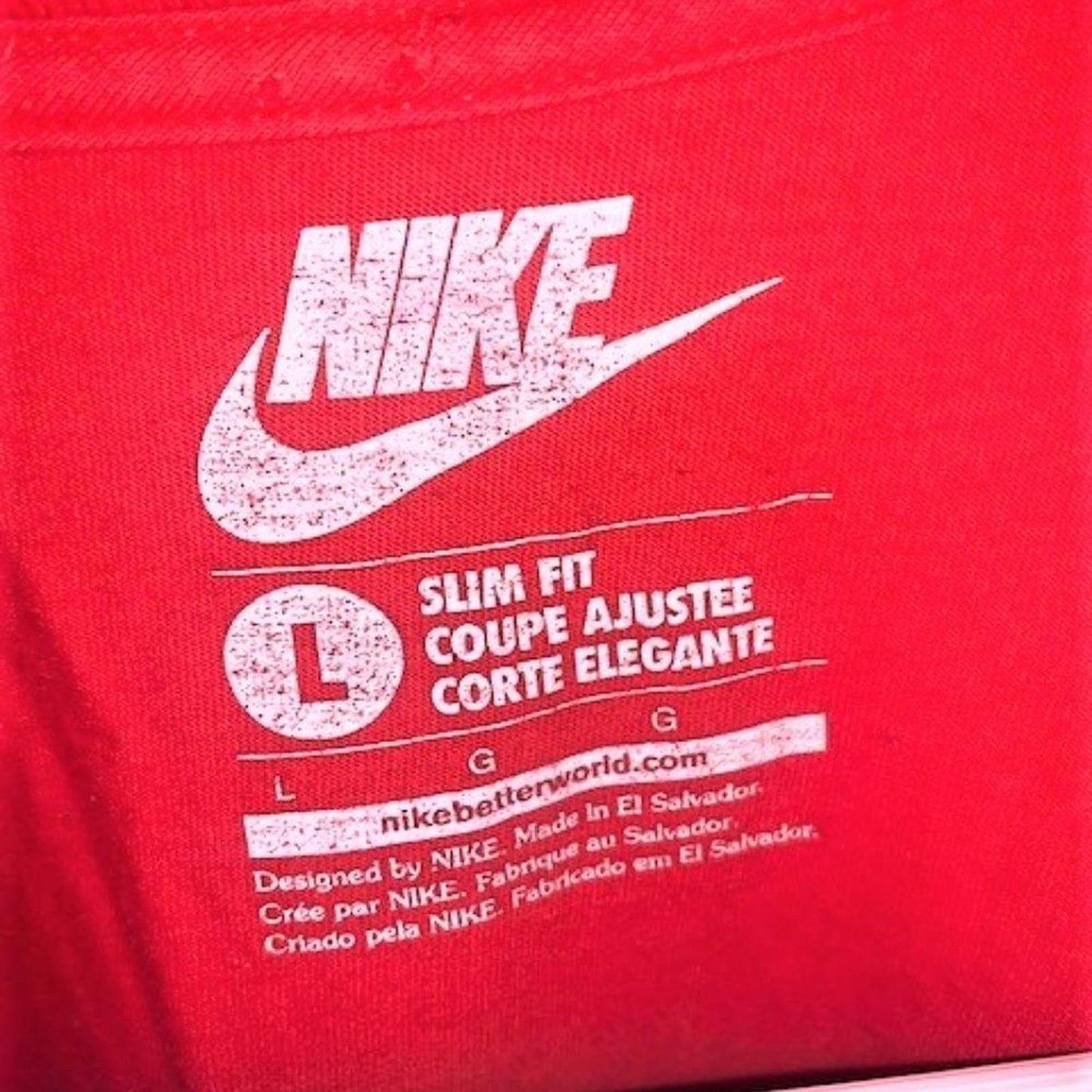Orange Nike s/s tee with yellow graphic  L EUC