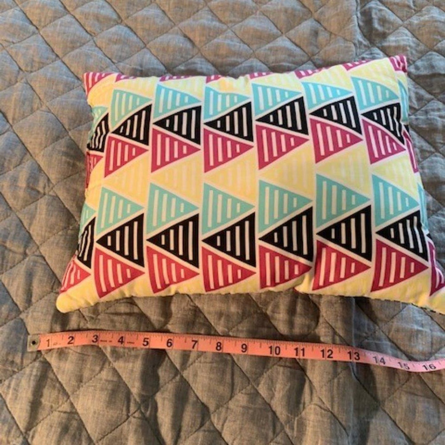 POP of color throw pillow, EUC