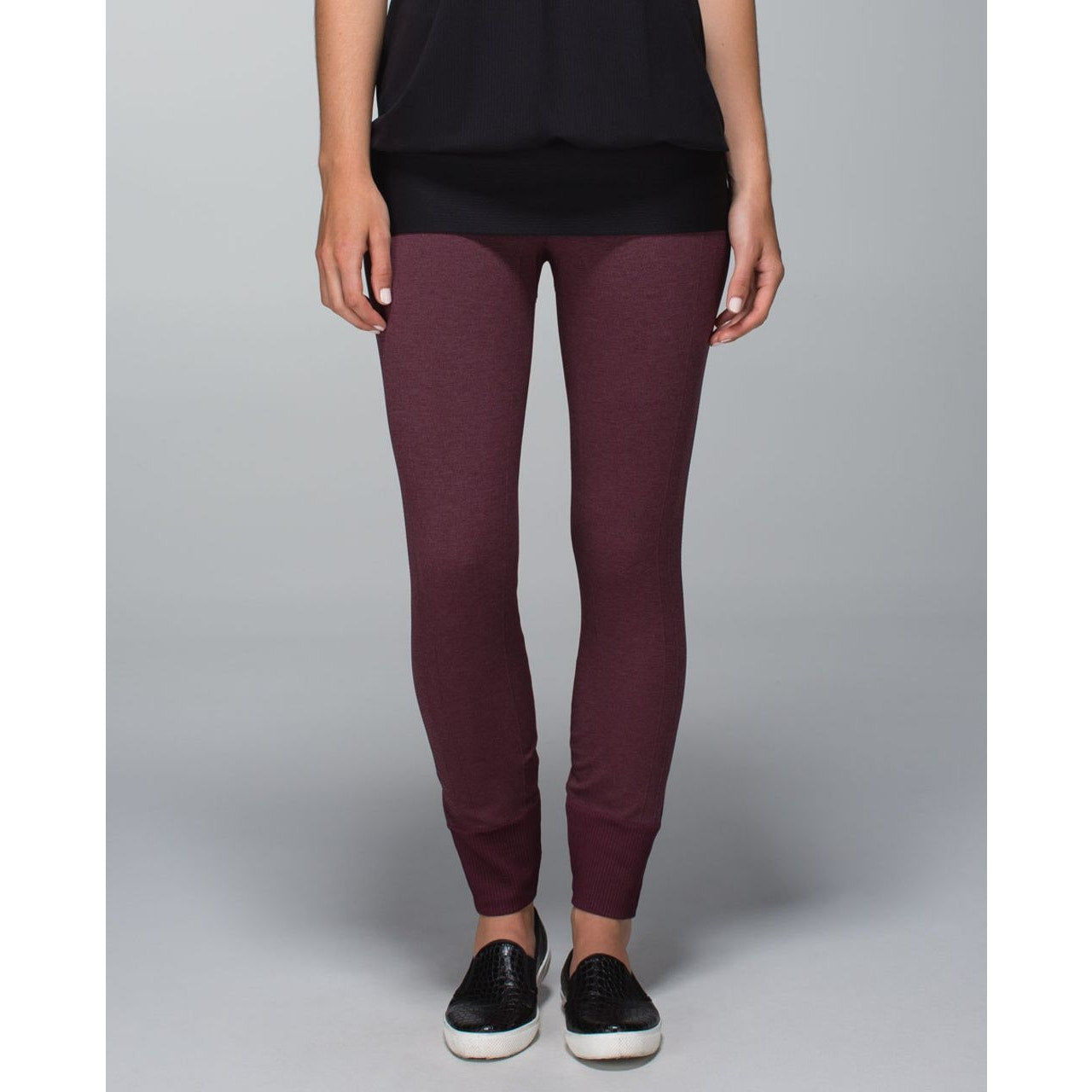 Lululemon Ebb to Street Pant - Heather Bordeaux Drama - Women's Size 2