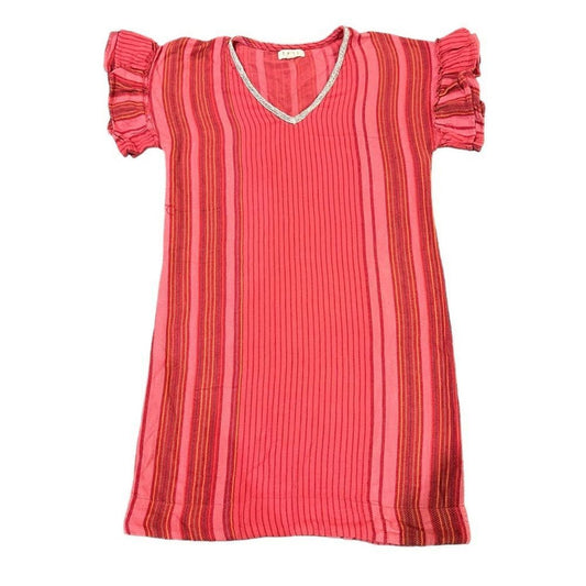 Anthropologie THML Striped Boho Ruffle Sleeve Dress Size XS