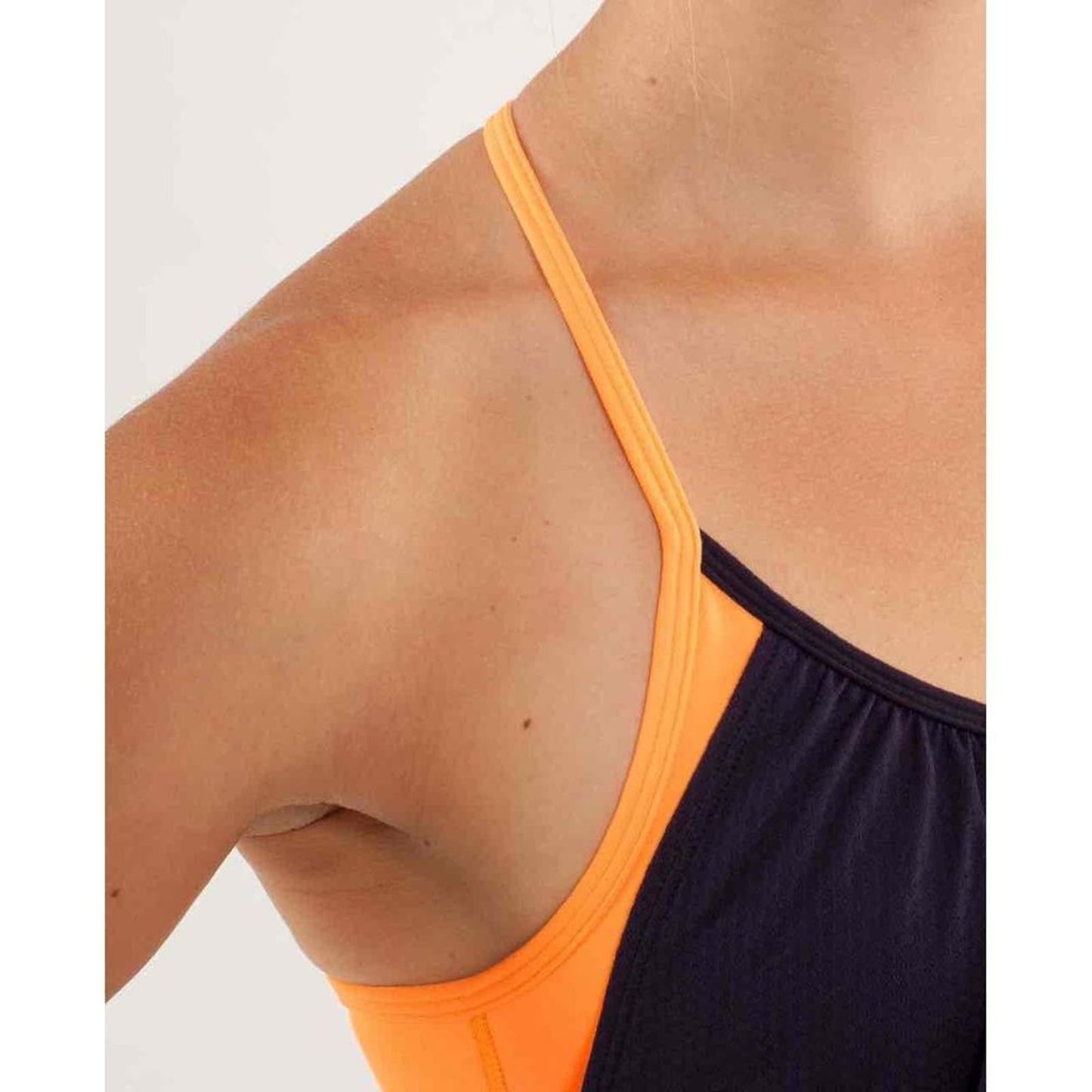 Lululemon Women's 4 No Limits Tank Top - Black Swan / Creamsicle Pop