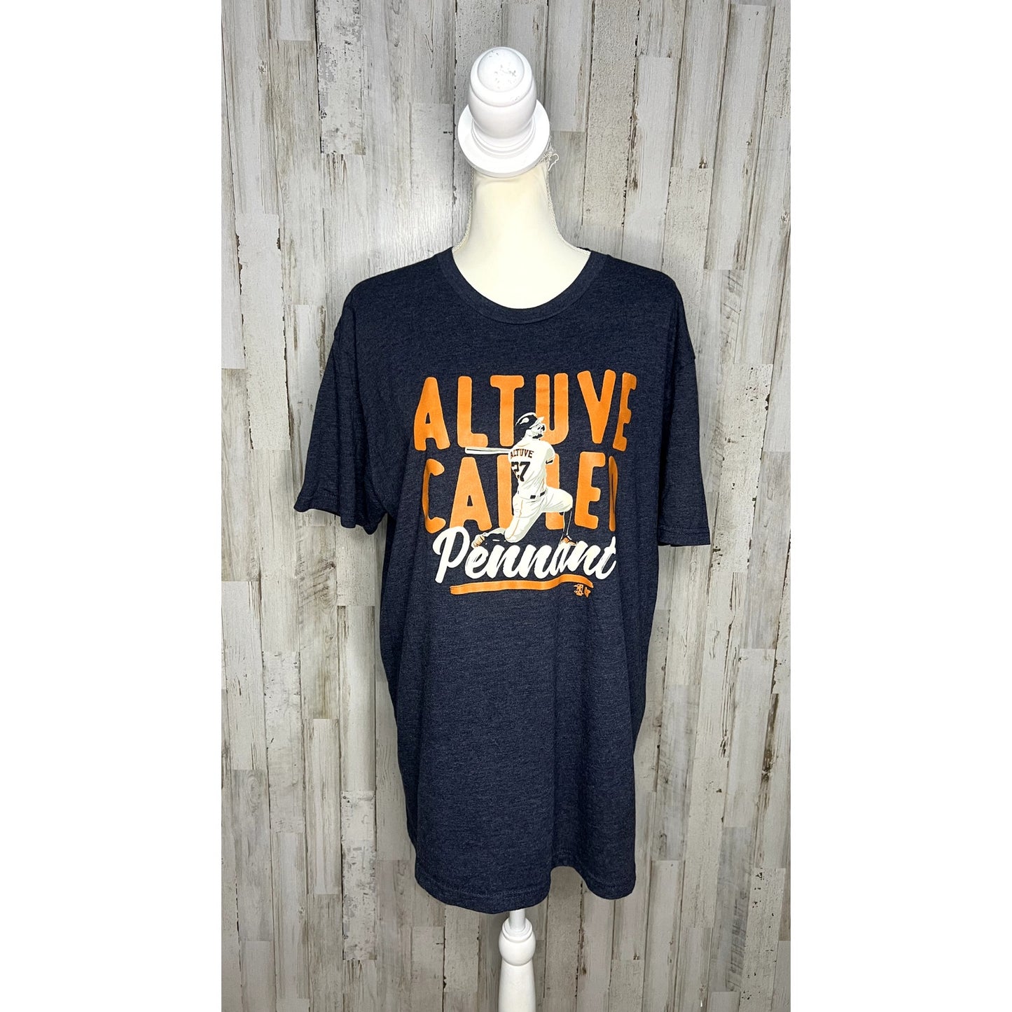 NWOT Jose Altuve Houston Astros Men's Blue Graphic T-Shirt Size XL