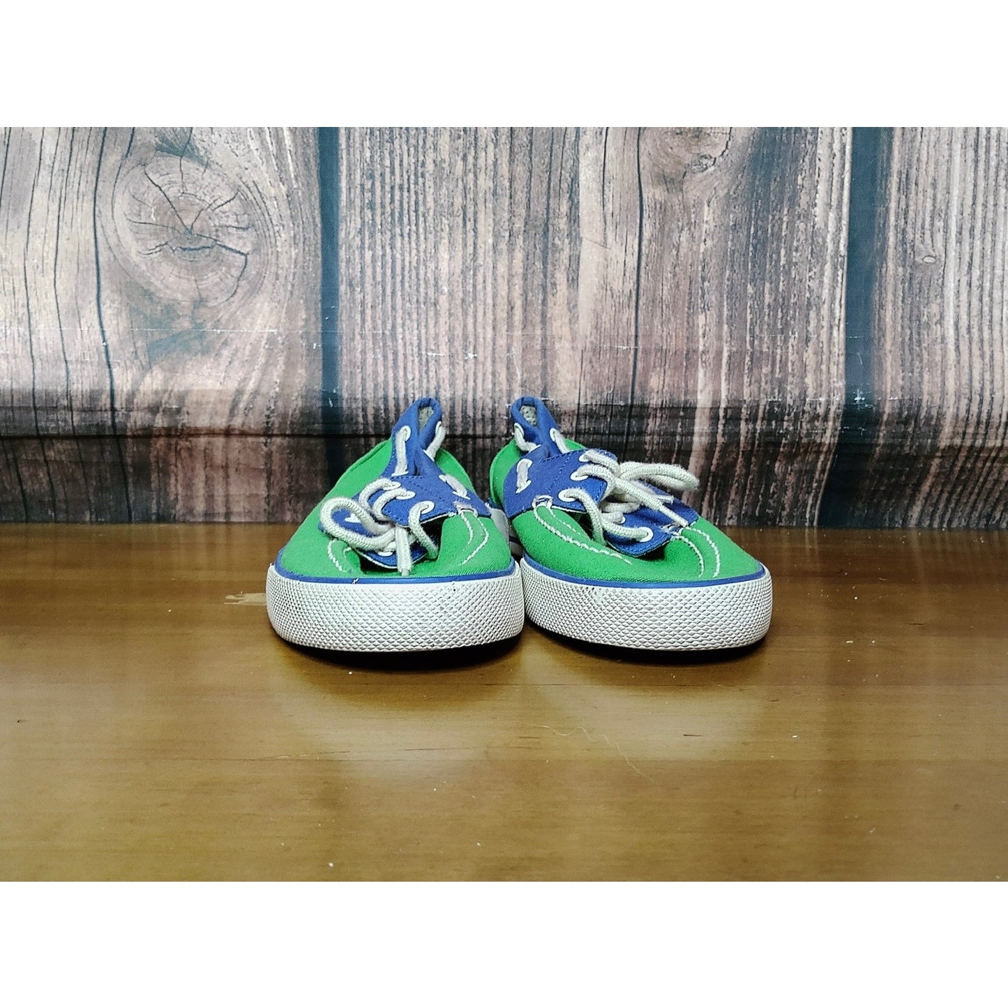 Polo Ralph Lauren Womens Boat Shoes Blue Green Size 9.5