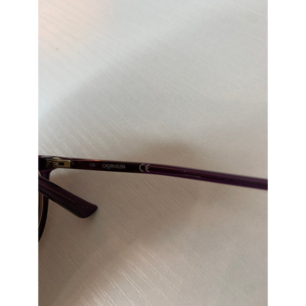 Calvin Klein Prescription Eyeglass Frames Unisex Purple Rectangular Everyday 51-16-135