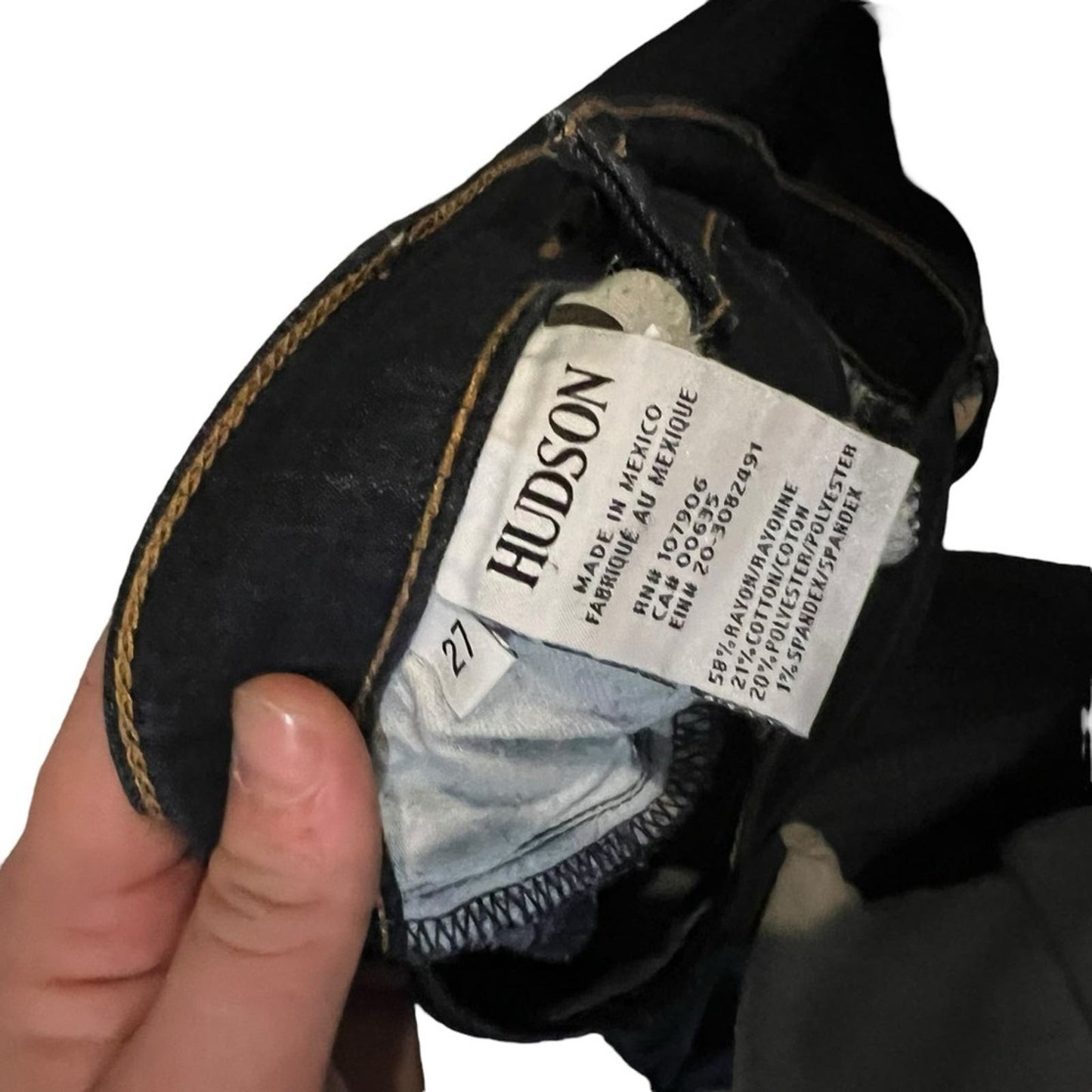 Hudson Dark Wash Skinny Jeans Size 27