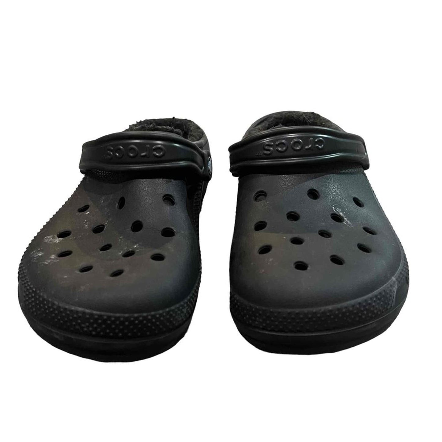 Crocs Closed-Toe Strap Fleece Lining Clogs Size Men's 8 / Women's 10