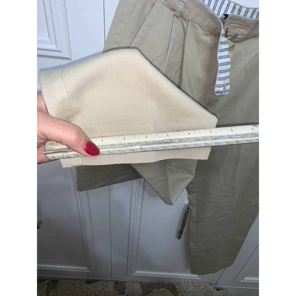 Talbots Petites Women's Size 12 Beige Chino Pants Straight Leg