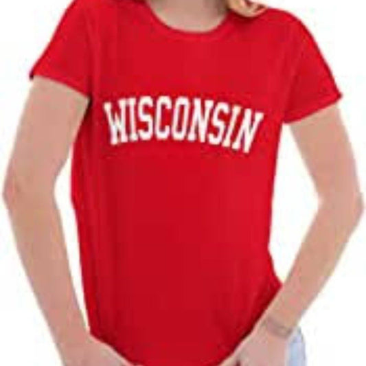 University of Wisconsin Women's T Short Sleeve T-Shirt Size Small