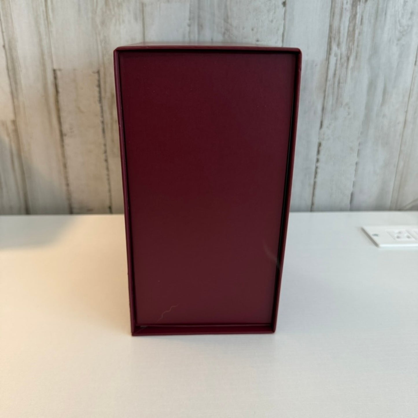 Gucci Burgundy Maroon Rigid Gift Presentation Box w/ Lid Large White Logo