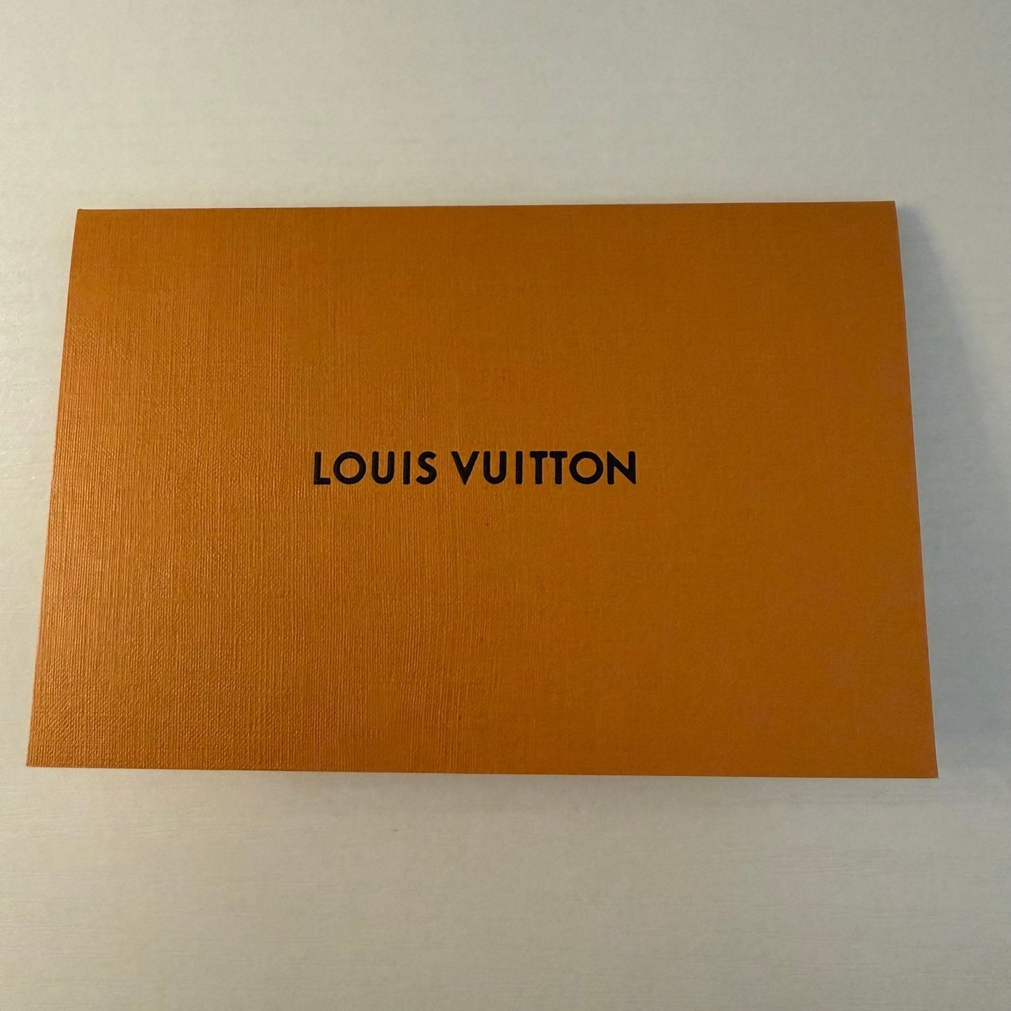 Louis Vuitton Gift Card Envelope Presentation Sleeve Orange 5x3