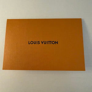 Louis Vuitton Gift Card Envelope Presentation Sleeve Orange 5x3