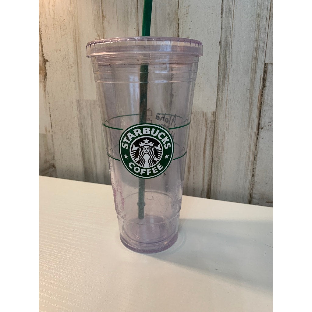 Starbucks Tumbler Clear Aloha from Hawaii 20 oz w/ Straw