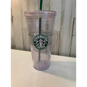 Starbucks Tumbler Clear Aloha from Hawaii 20 oz w/ Straw