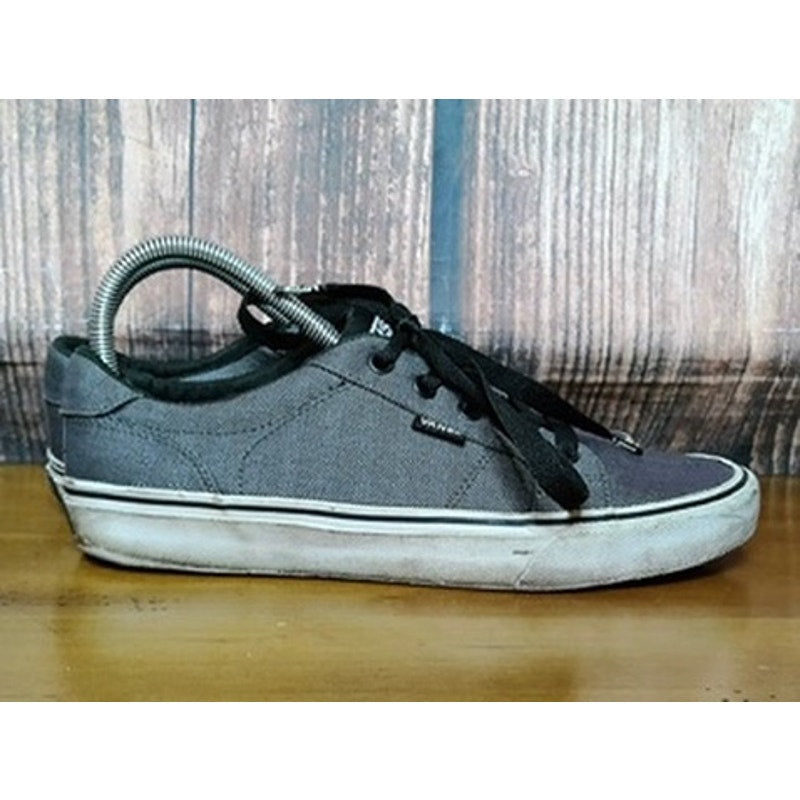 Vans Bishop Low Top Sneakers Men's Size 8.5 Gray Herringbone Lace Up