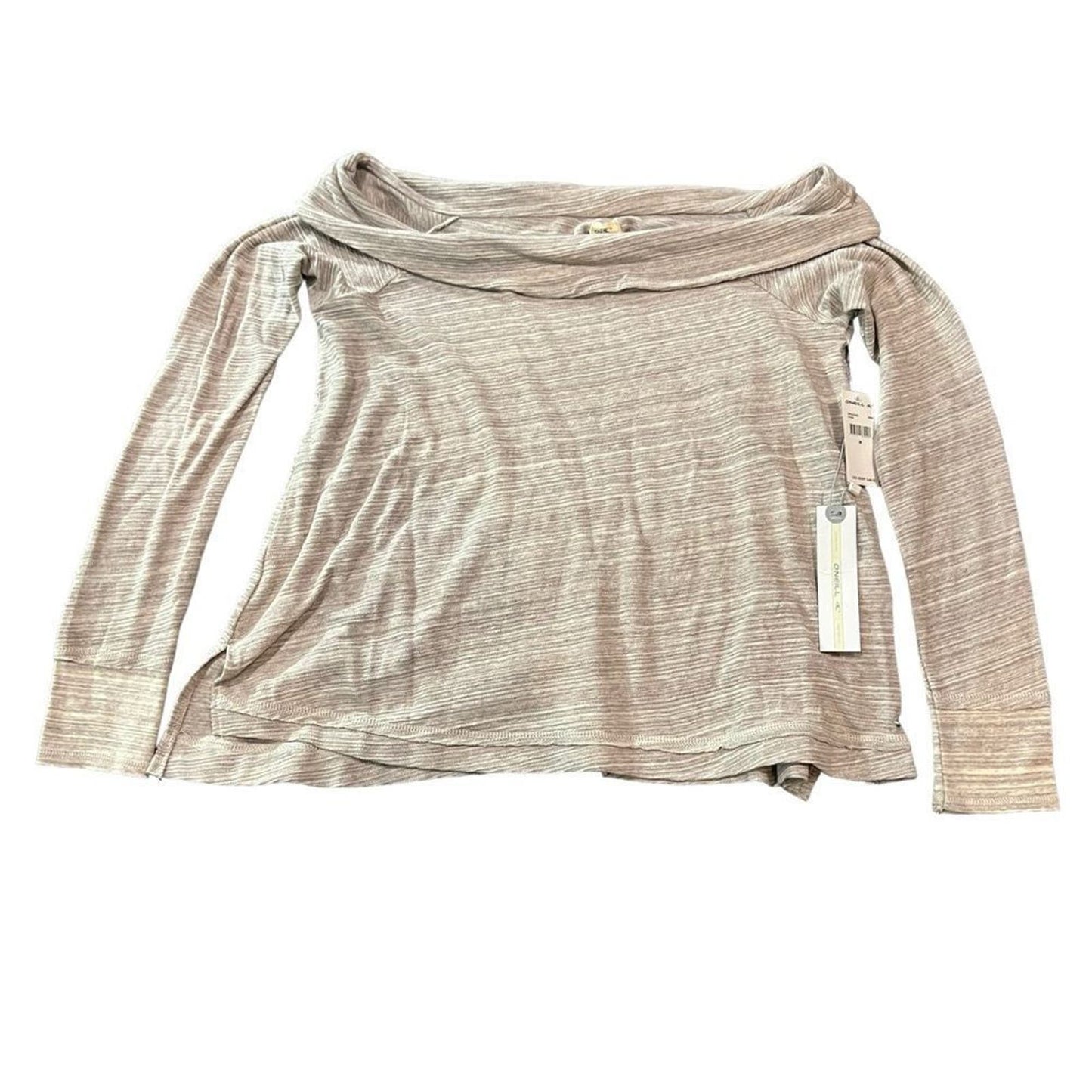 NWT O’Neill Lhani - Women’s Size Medium Off shoulder Long sleeved top