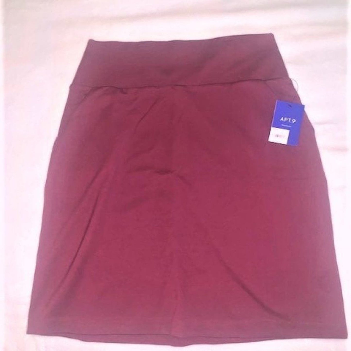 NWT Apt. 9® Tummy Control Ponte Pencil Skirt PORT ROYALE Women's Medium