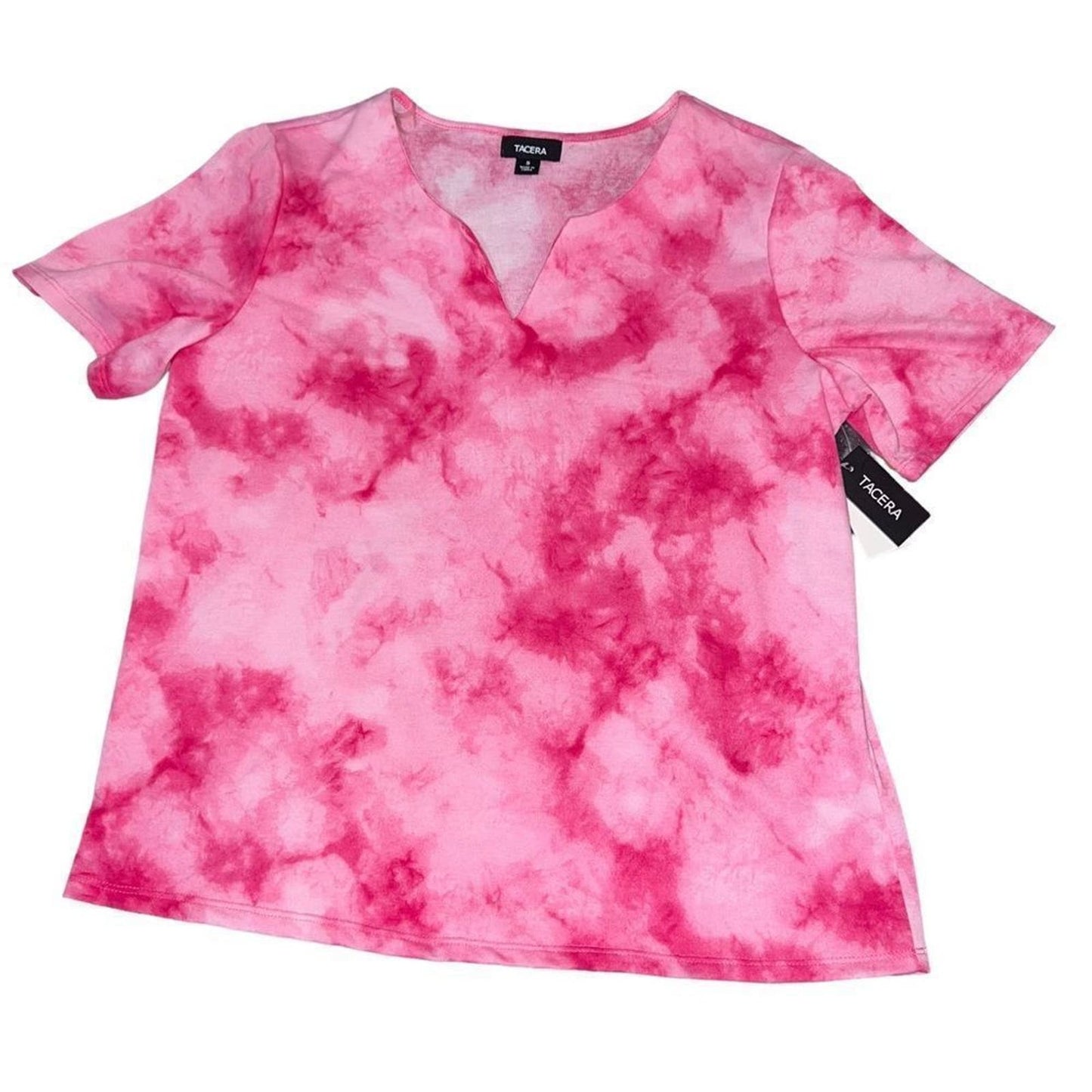 NWT Tacera Size Small Pink Tie Dye Shirt