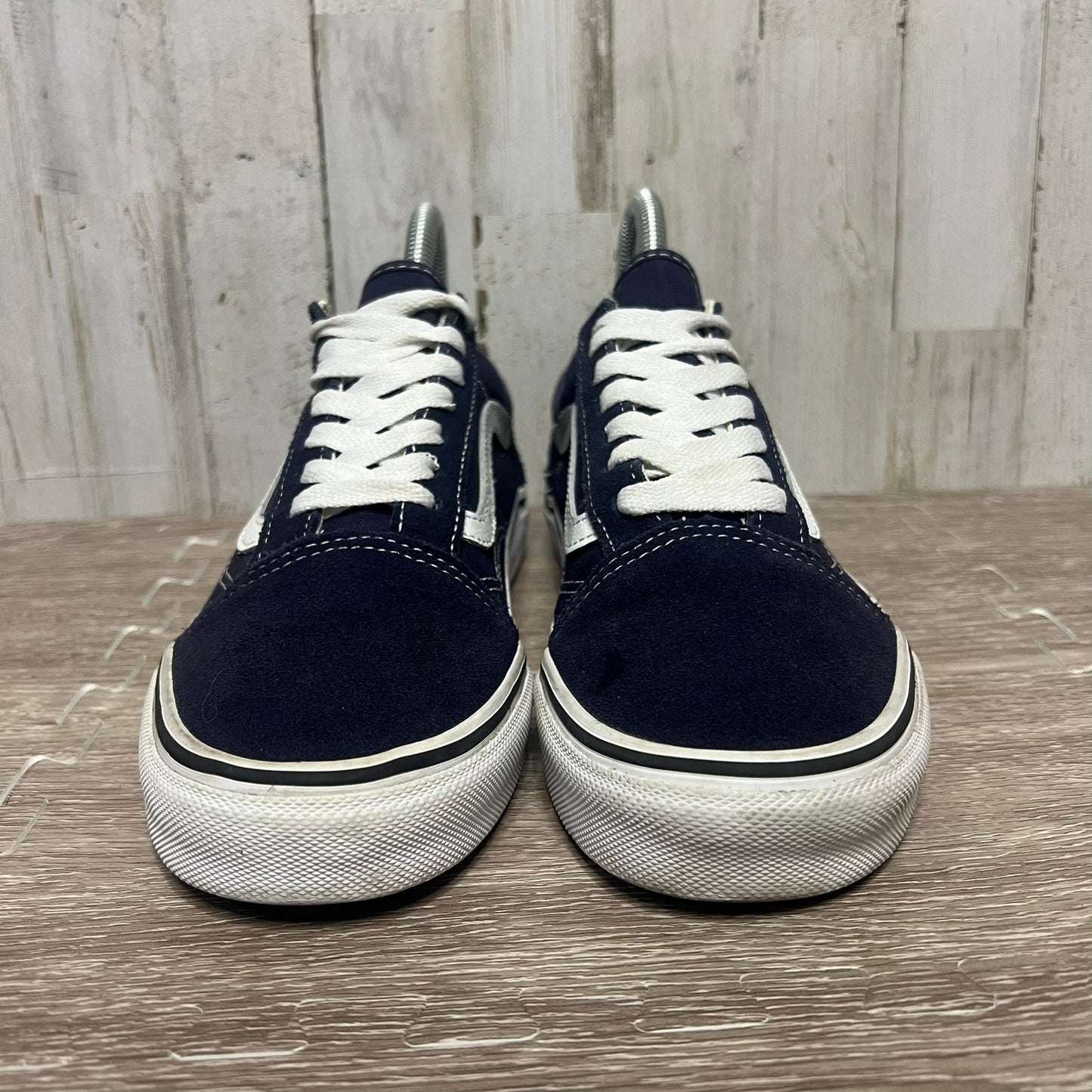 Vans Old Skool Unisex Sneakers Navy Blue Size Men's 5.5 Women's 7 Casual Lace Up