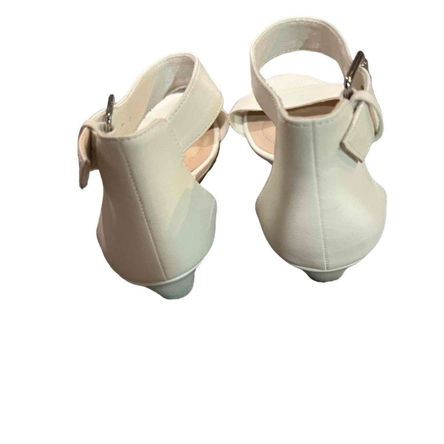 Dexflex Comfort Women's Paige White Open Toe Ankle Strap Wedge Sandals Size 7.5