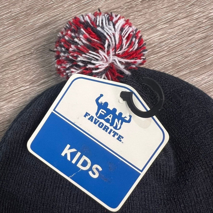 NWT Kids Washington Wizards Cuffed Knit Beanie Hat with Pom