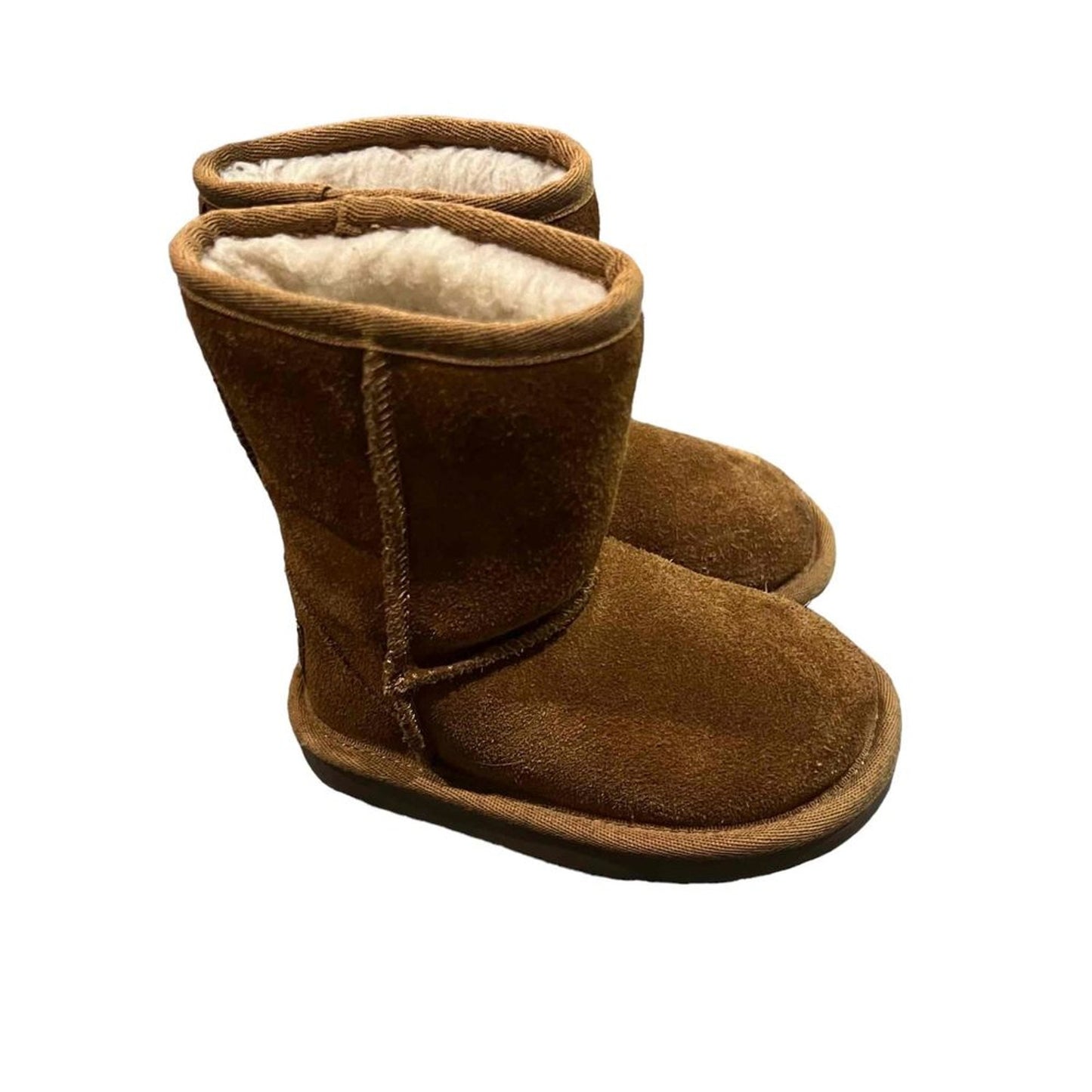 Koolaburra by UGG Kids Classic Short Boots Chestnut Brown Slip On Size 6
