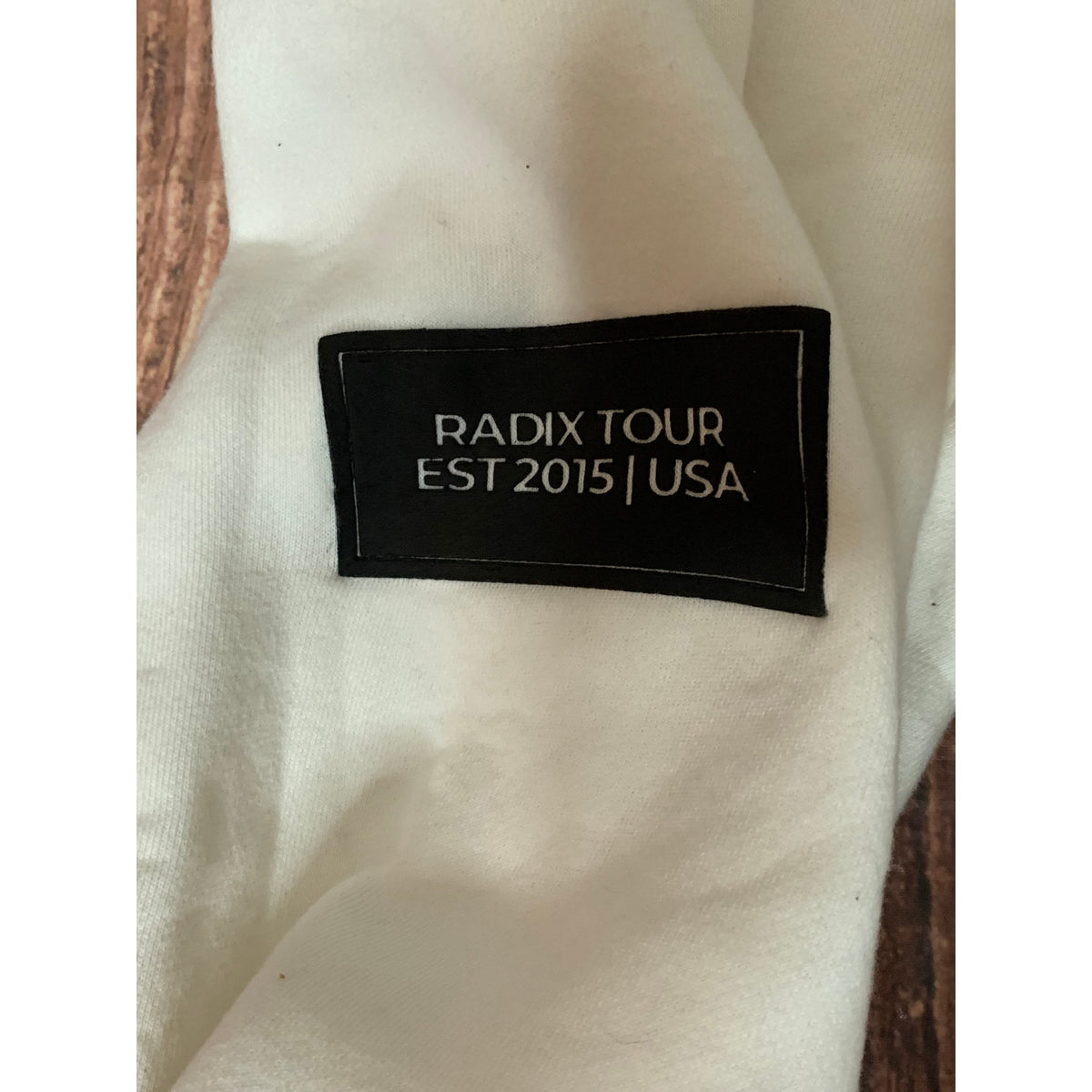 Touck Radix Tour Jogger Sweatpants Mens XS White Fleece Drawstring Logo