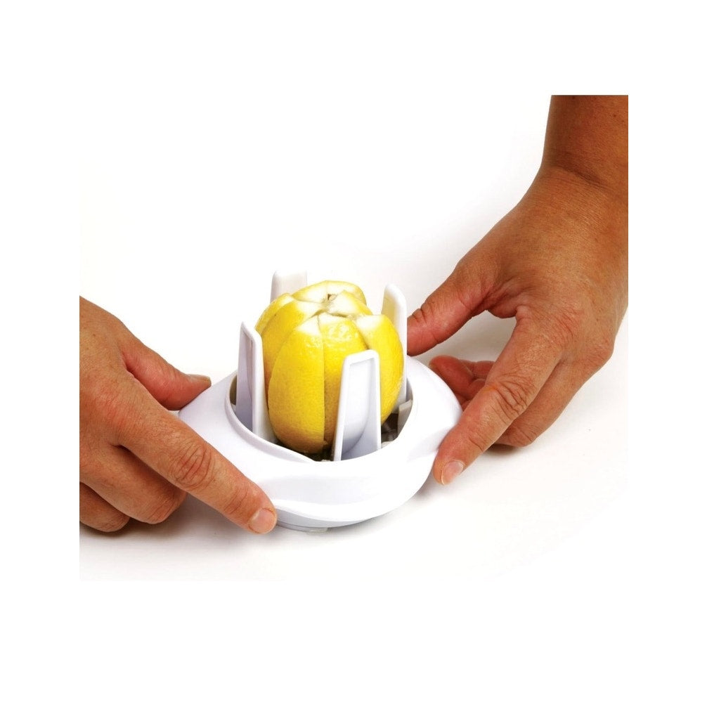 Norpro Lemon Lime Slicer 8-Wedge Citrus Cutter Wedger White
