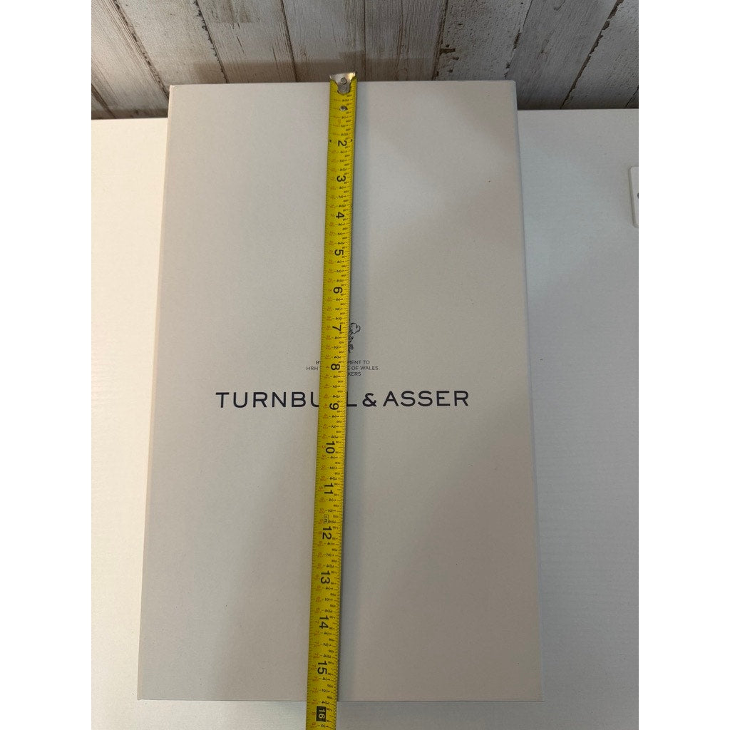 Turnbull & Asser Shirt Presentation Gift Box Gray Tissue Paper & Ribbon