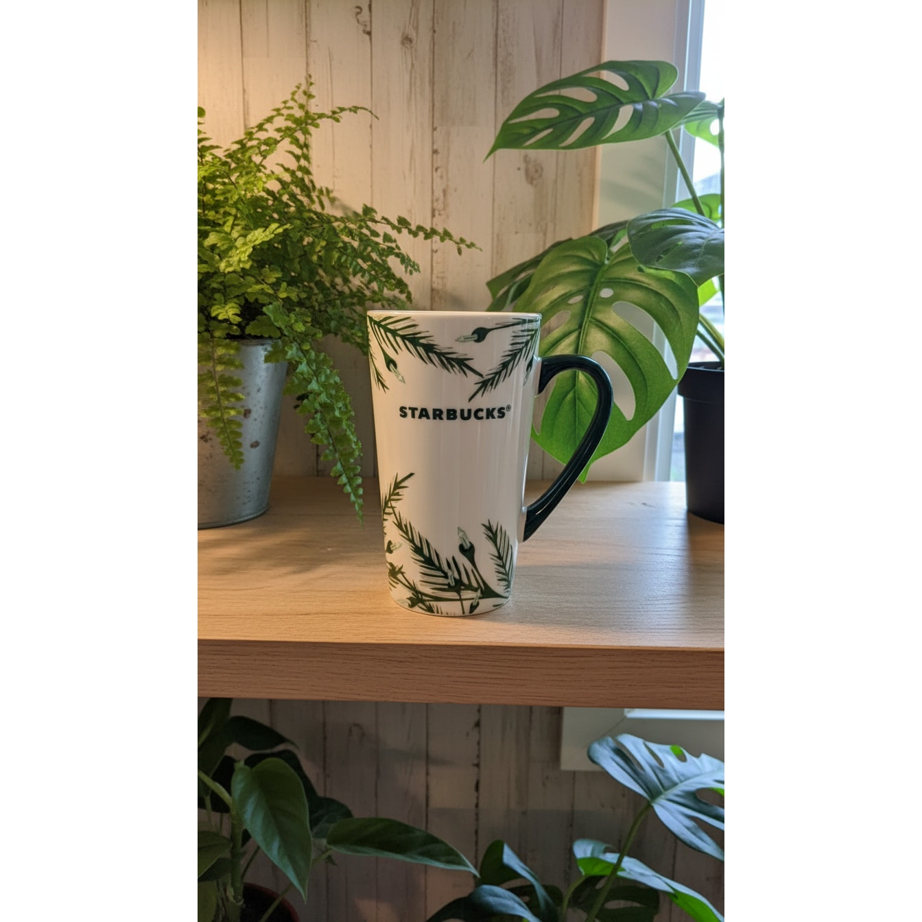 Starbucks Holiday 2020 Tall Mug 16 fl oz White Green