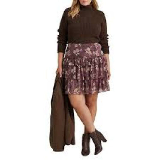 HOST PICK! NWT Ralph Lauren Ruffled Tiered/Lined A-Line Floral Skirt Size 4P