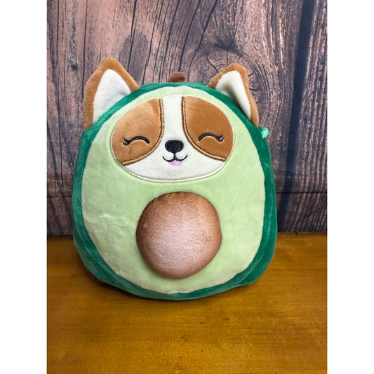 Squishmallows 7" Regina the Avocado Corgi Plush Toy Green