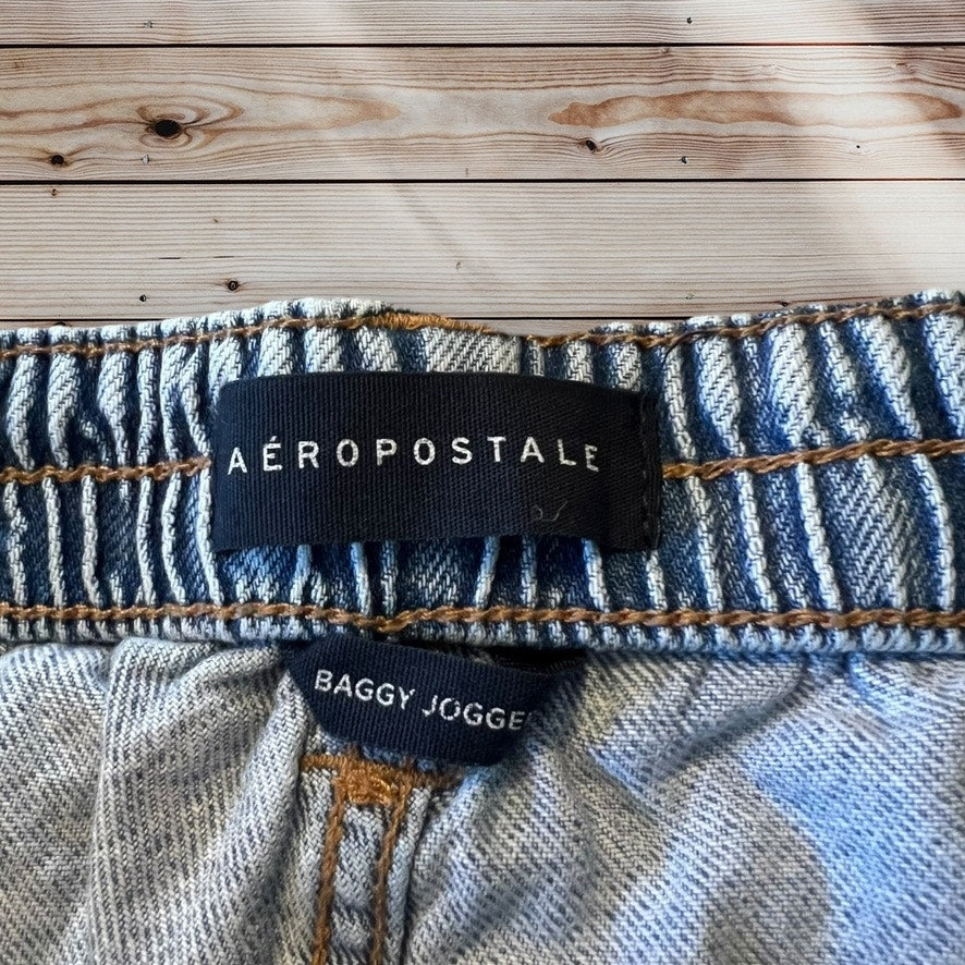 Aeropostale Women's Size Small High-Waisted Baggy Joggers Cargo Jeans