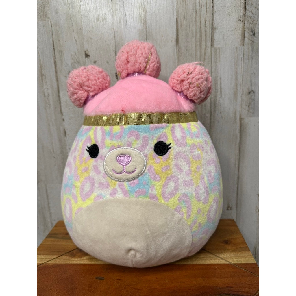 Squishmallows Beebz SquishDoos Pink & Yellow Cheetah Plush Toy Medium 10"