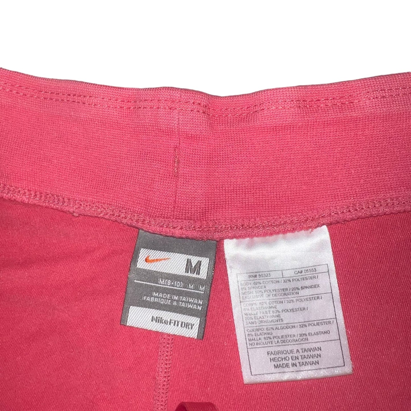 Vintage Nike Women's Medium Pink Dri-Fit Elastic Waistband Running Shorts