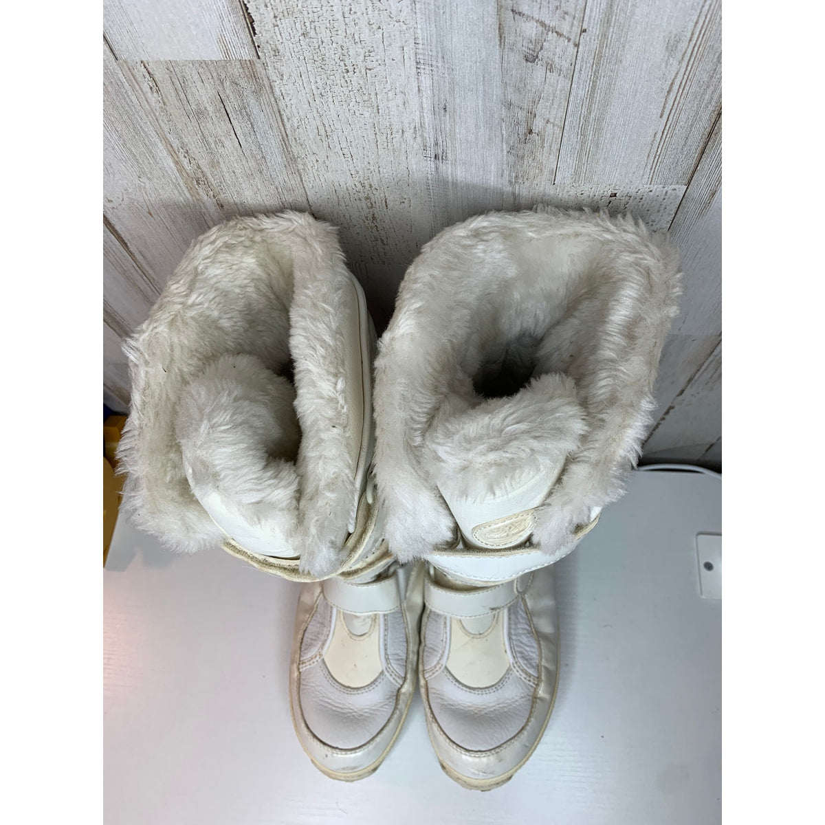 Timberland Mukluk Tall Snow Boots Men's Size 7 Ivory Faux Fur Lined