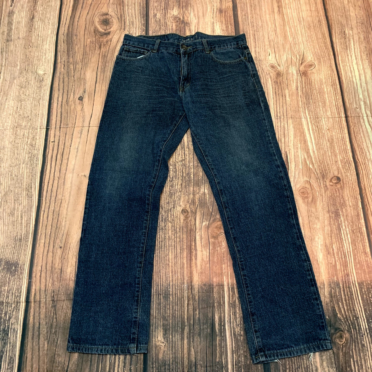 Iron Co. Men's Straight Leg Jeans Blue Denim 34W 34L