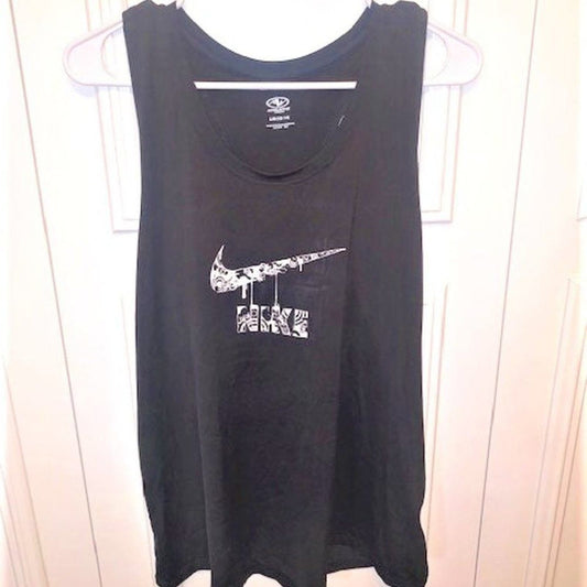 Black active performance tank top L