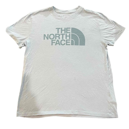 The North Face Light Blue Short Sleeve Crew Neck Logo Print T-Shirt Size XL