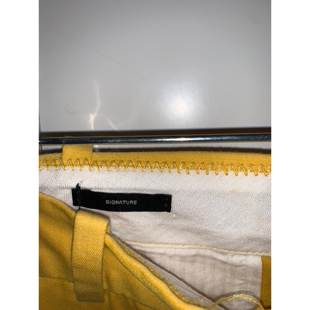 Talbots Signature Women's Yellow Chino Pants Size 6 Casual Solid Style